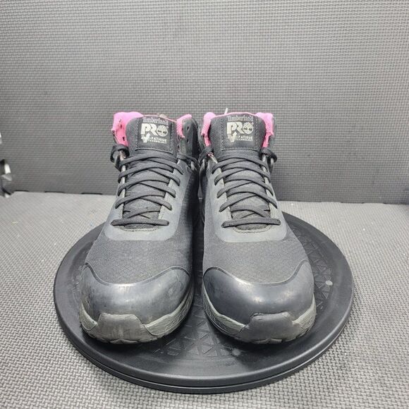 Timberland Pro Composite Boots Womens Sz 7.5 Black Steel Toe Work Boots - Picture 2 of 10